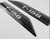 Glastron T-156 1973 And Up CHROME Boat Decals Set of 2 x 12"